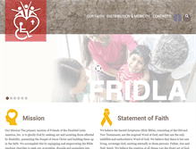 Tablet Screenshot of fridla.org